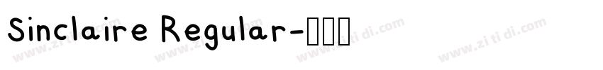 Sinclaire Regular字体转换